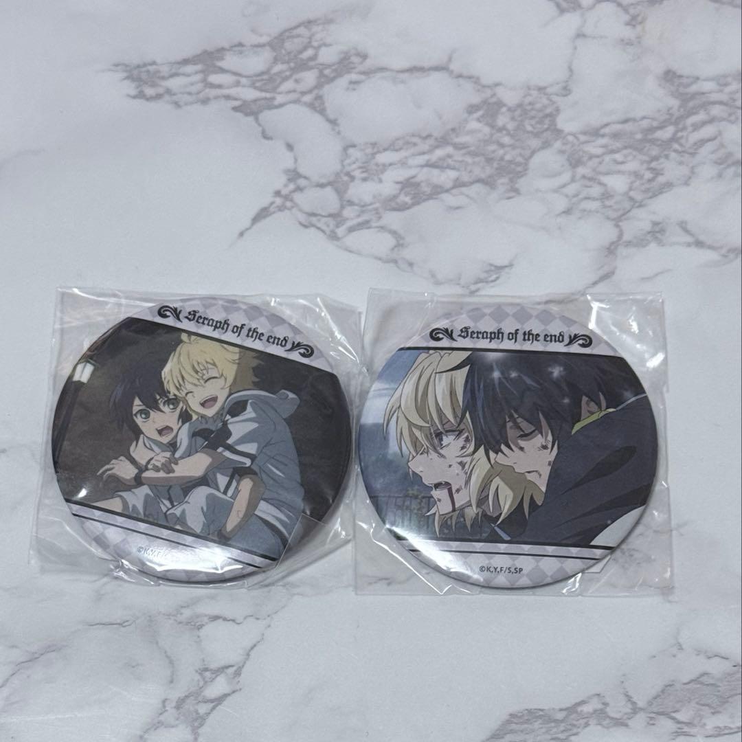 終わりのセラフ オンラインくじ くじ引き堂 缶バッジ 百夜ミカエラ 百夜優一郎