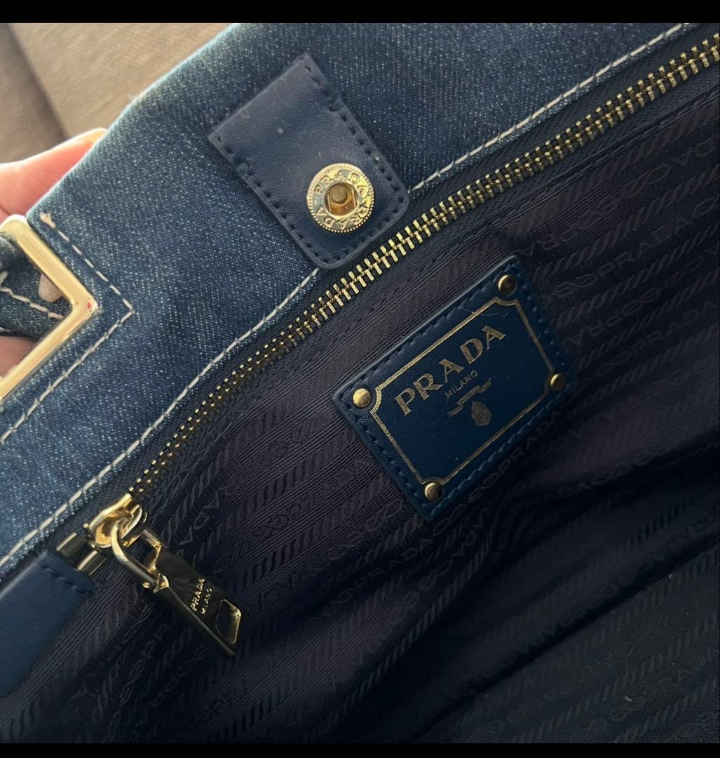 定価15万‼️ 削除予定⚠️ PRADA カナパ デニム / プラダ ショルダー