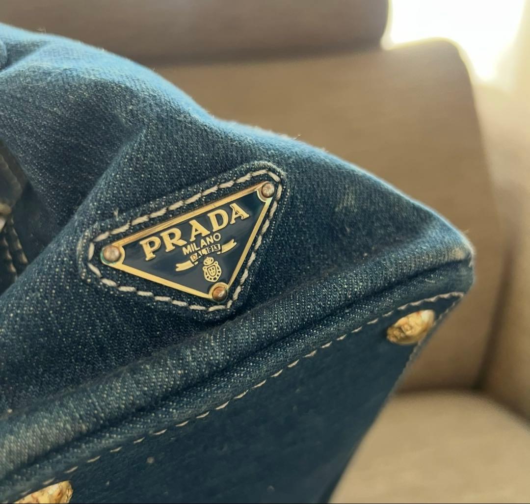 定価15万‼️ 削除予定⚠️ PRADA カナパ デニム / プラダ ショルダー