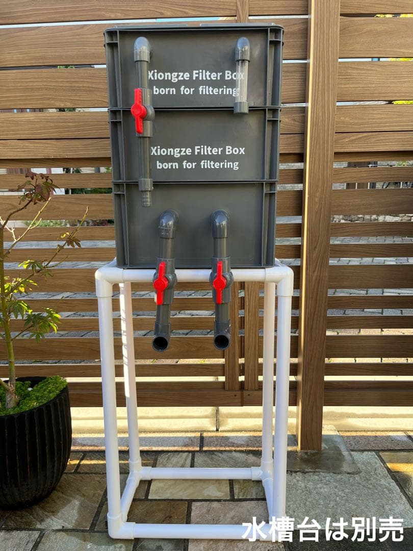 コンパクト小型　水槽池用万能フィルター 外部式飼育濾過器装置25w水中ポンプ付き