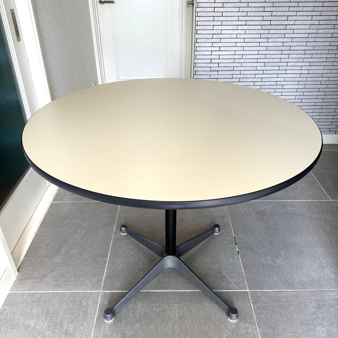 むうハーマンミラー コントラクトベーステーブル 天板直径90cm