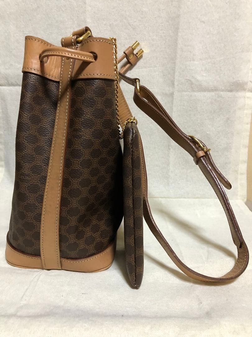 CELINEマカダム柄ショルダーバッグ