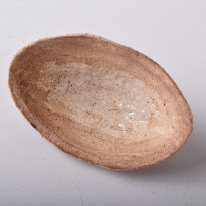 茶道具　瀬戸焼　葵窯　竹里庵　加藤春二作　小牧山　香合　共布共箱　V　7868