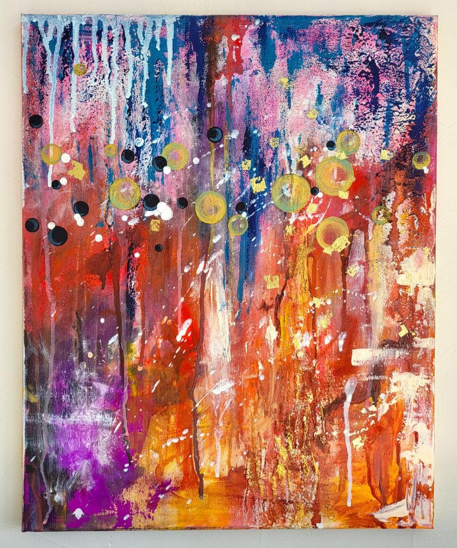 【専用】月曜日のサーカス/ 抽象画 キャンバス 50×40㎝ 原画1点のみ