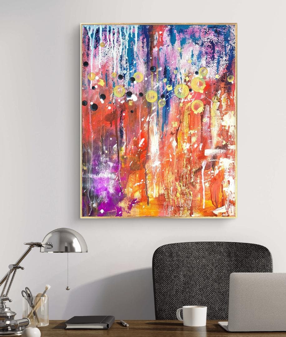 【専用】月曜日のサーカス/ 抽象画 キャンバス 50×40㎝ 原画1点のみ