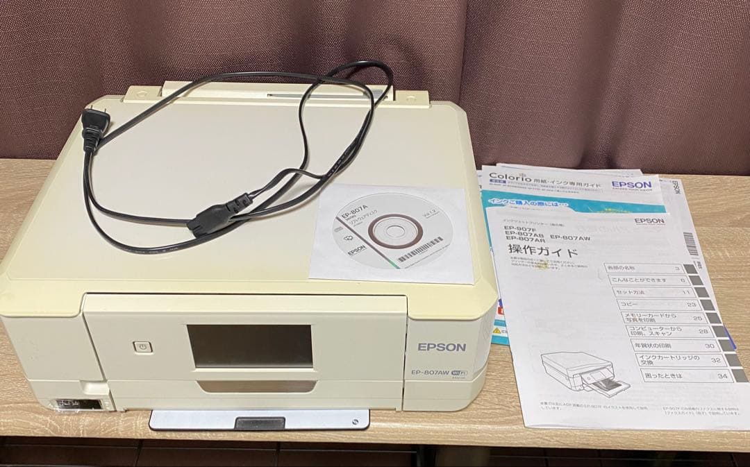 EPSON エプソン インクジェットプリンター EP-807AW 少し色に難あり