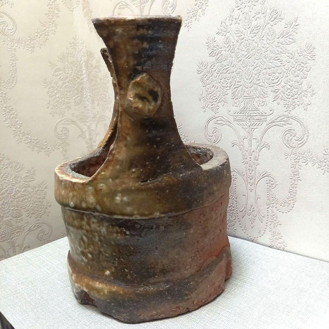 信楽焼　花入　幻窯　神崎紫峰