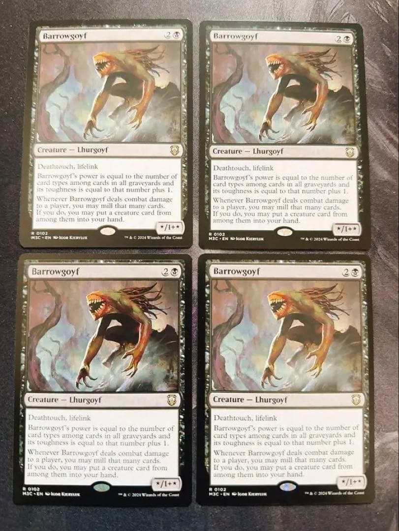 バロウゴイフ　英語　4枚セット