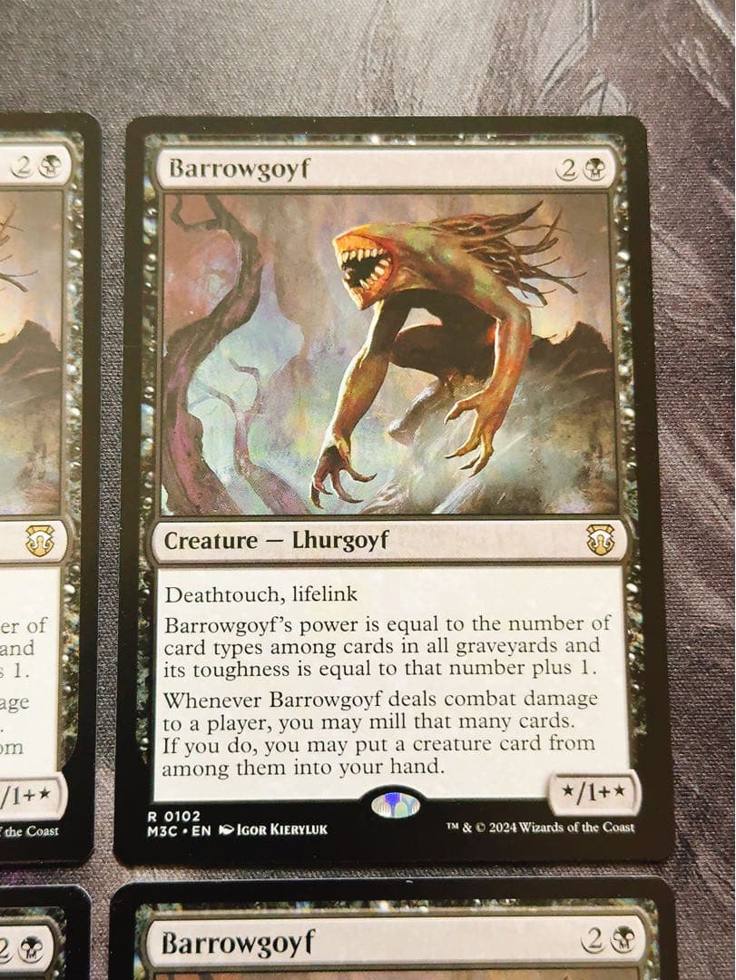 バロウゴイフ　英語　4枚セット