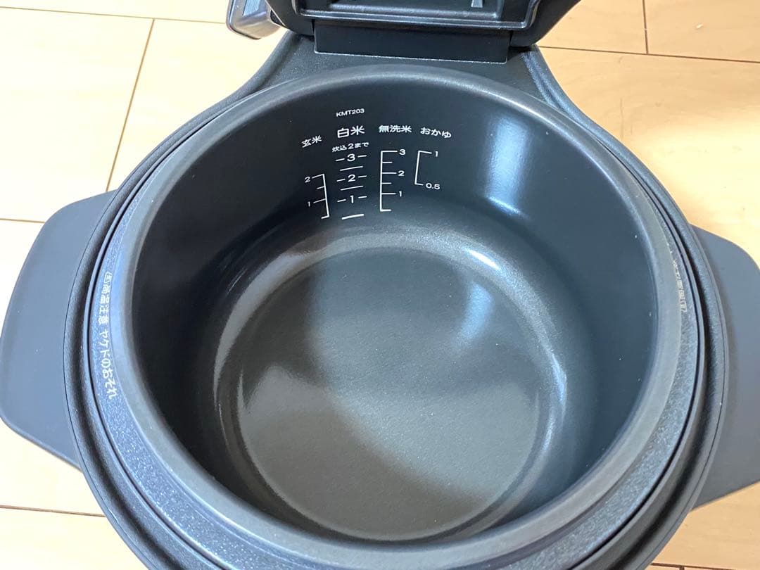 バルミューダ BALMUDA K03A-BK 炊飯器 黒 ブラック 3合