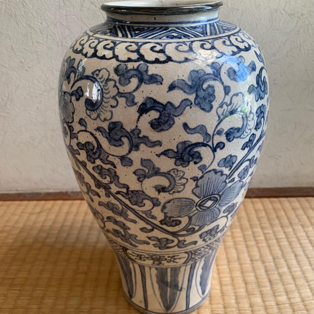 中国清時代染付壺