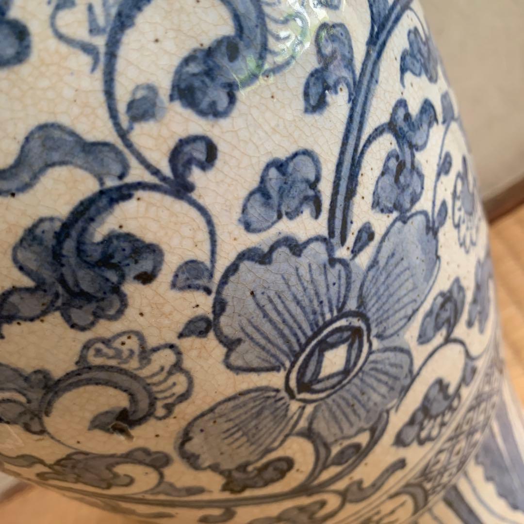 中国清時代染付壺