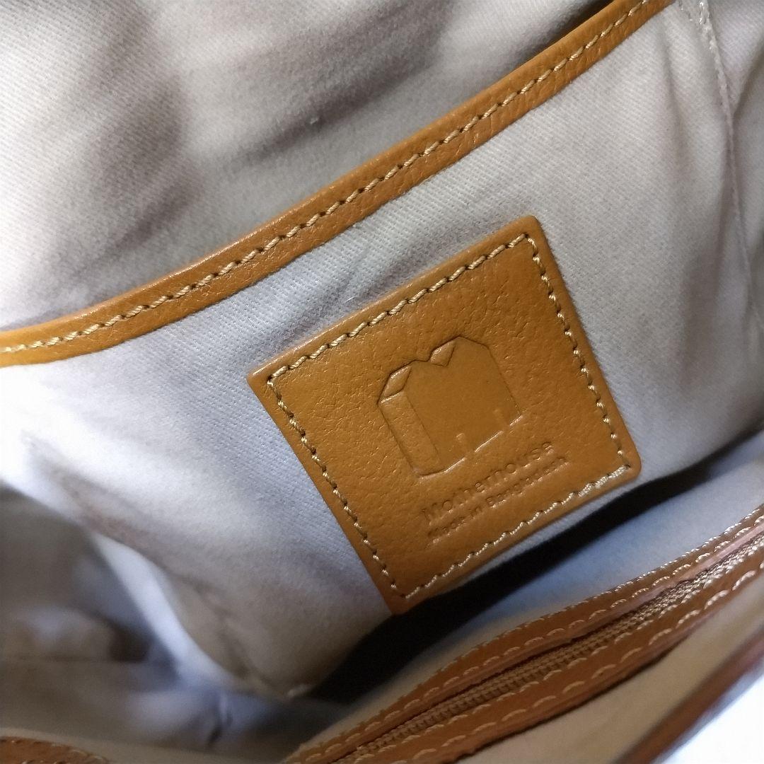 極美品　MOTHERHOUSE　マザーハウス　レザー　ショルダーバッグ　ステッチ