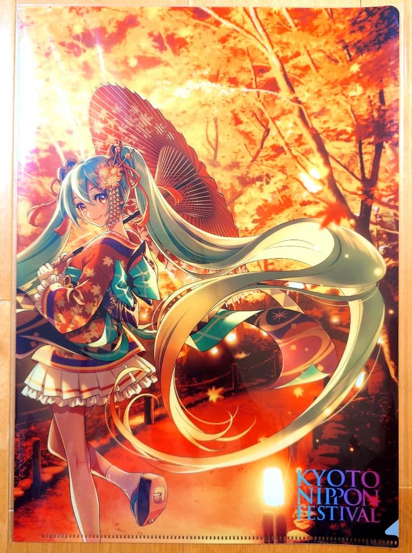 初音ミク北野天満宮KNF2019クリアファイル 森倉円ver. KNFイラスト展