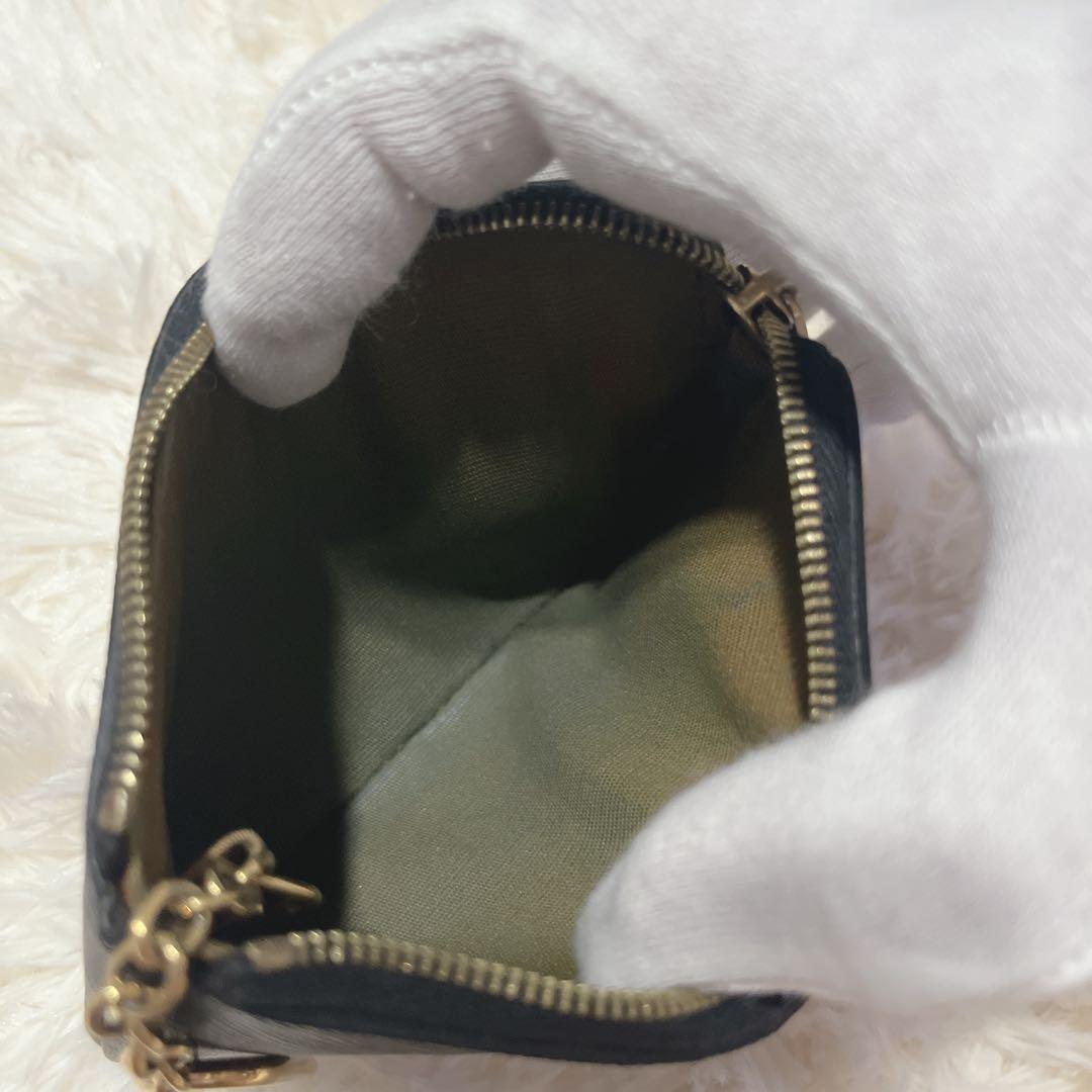 ルイ様 鑑定済・美品セリーヌ　トリオンフ　ロゴ　フック付き　ケース　PVC