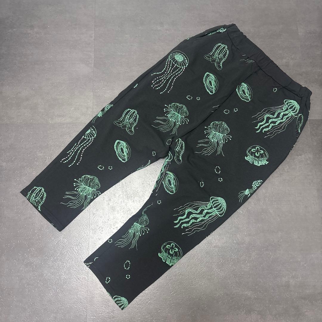 未使用品 marblesud パンツ　刺繍　クラゲ
