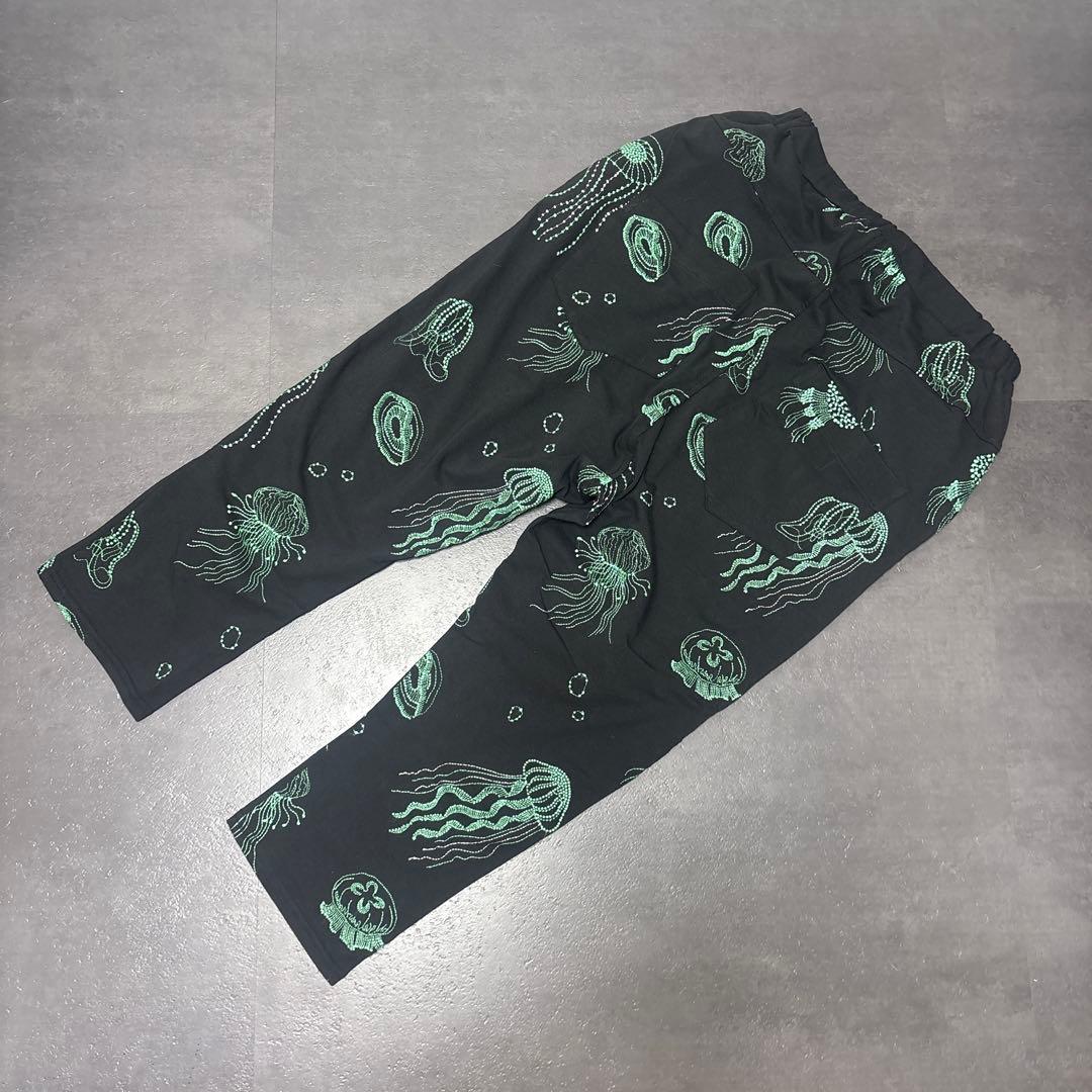 未使用品 marblesud パンツ　刺繍　クラゲ