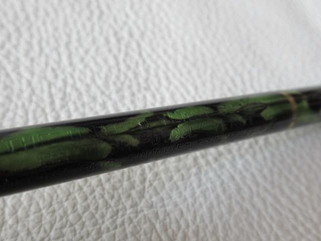 ◆美品 1920年頃 ノベルティ 英国製！マーブル黒/緑 セルロイド製 ペンシル