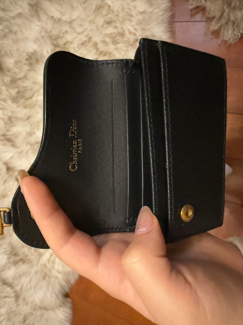 Dior 黒 レザー カードホルダー
