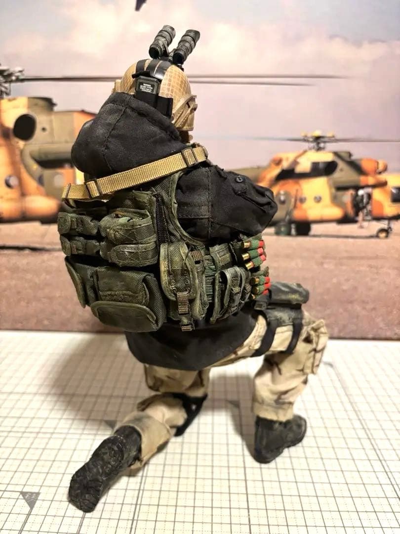 ミリタリーフィギュア damtoys 12インチ sfod カスタム