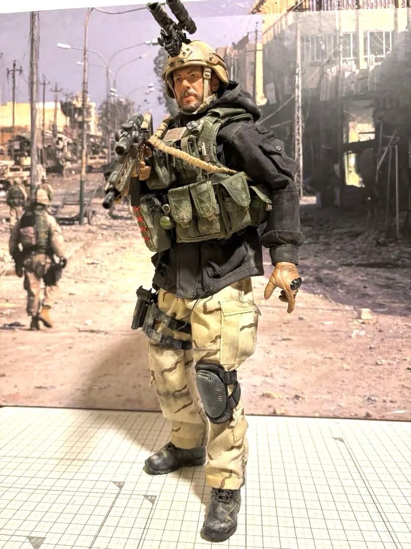 ミリタリーフィギュア damtoys 12インチ sfod カスタム