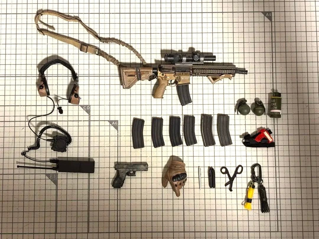 ミリタリーフィギュア damtoys 12インチ sfod カスタム