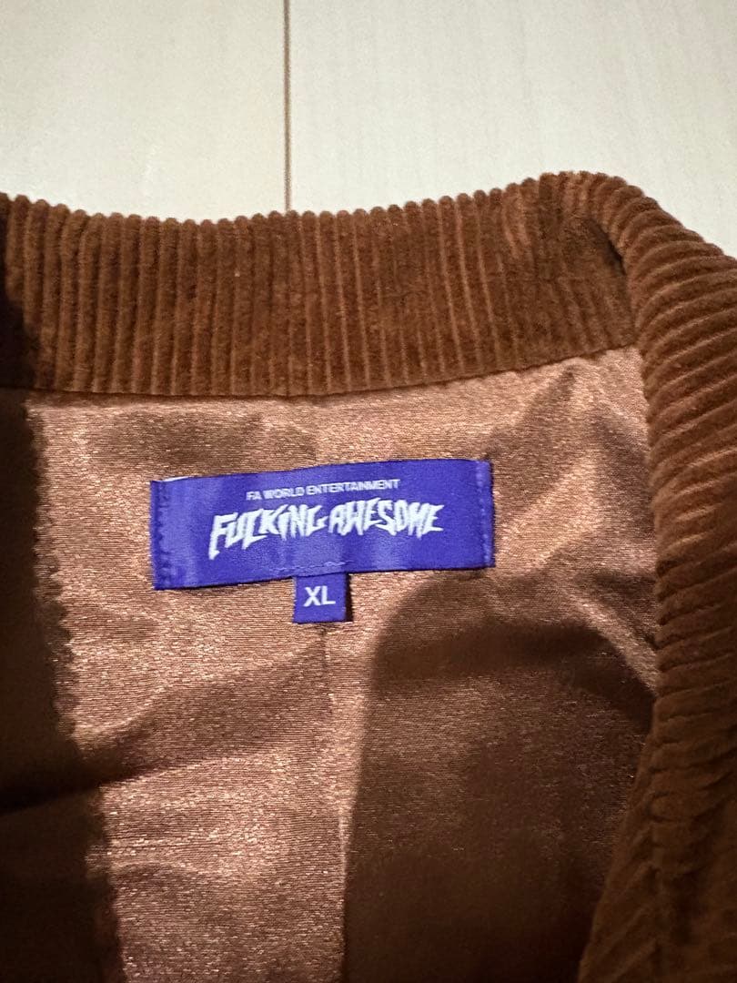 FUCKING AWESOME コーデュロイジャケット XL ブラウン