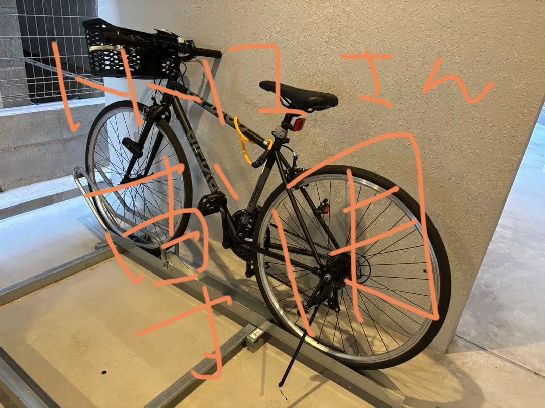 ブラック クロスバイク アルミフレーム　トヒロトトロさん専用