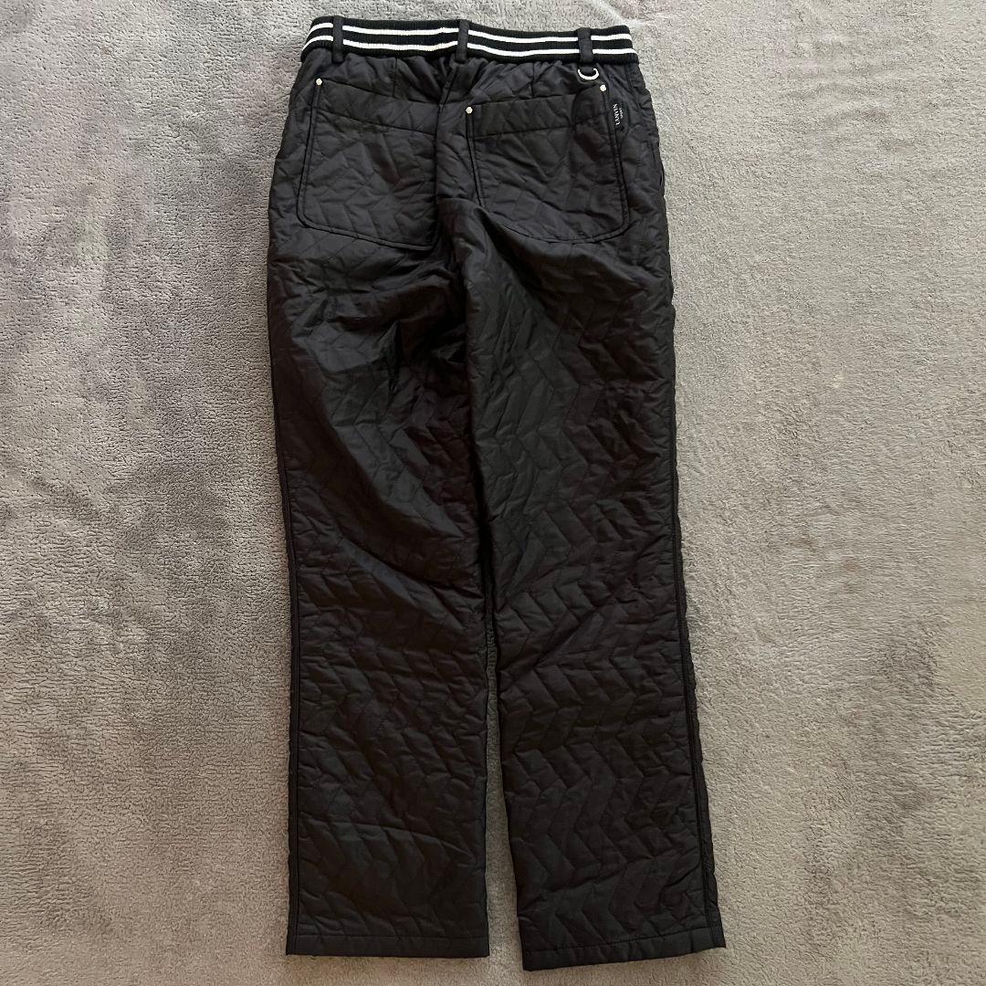 LANVIN SPORT ランバンスポール　中綿　ゴルフパンツ　キルティング　黒