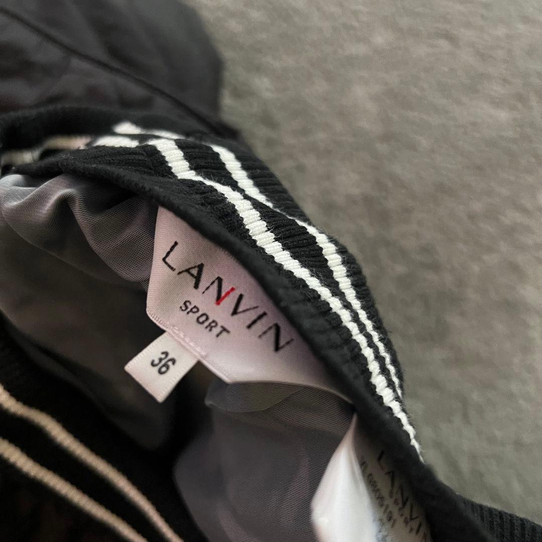 LANVIN SPORT ランバンスポール　中綿　ゴルフパンツ　キルティング　黒