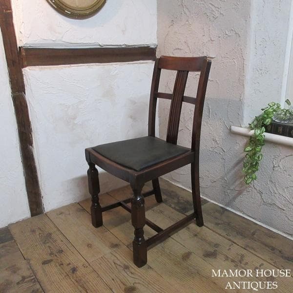 イギリス アンティーク 家具 ダイニングチェア 椅子 イス 英国 4072e