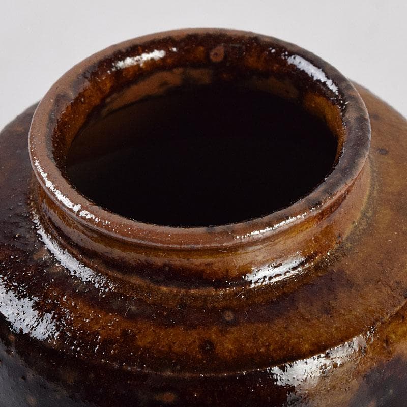 茶道具　瑞光窯造　佐々木八十二作　筒井写　瀬戸茶入　仕覆付　共箱　V　8900