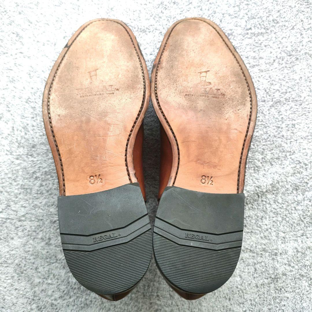 リーガル　V182　グッドイヤーウェルト製法　レザーソール　【26.5㎝】茶色