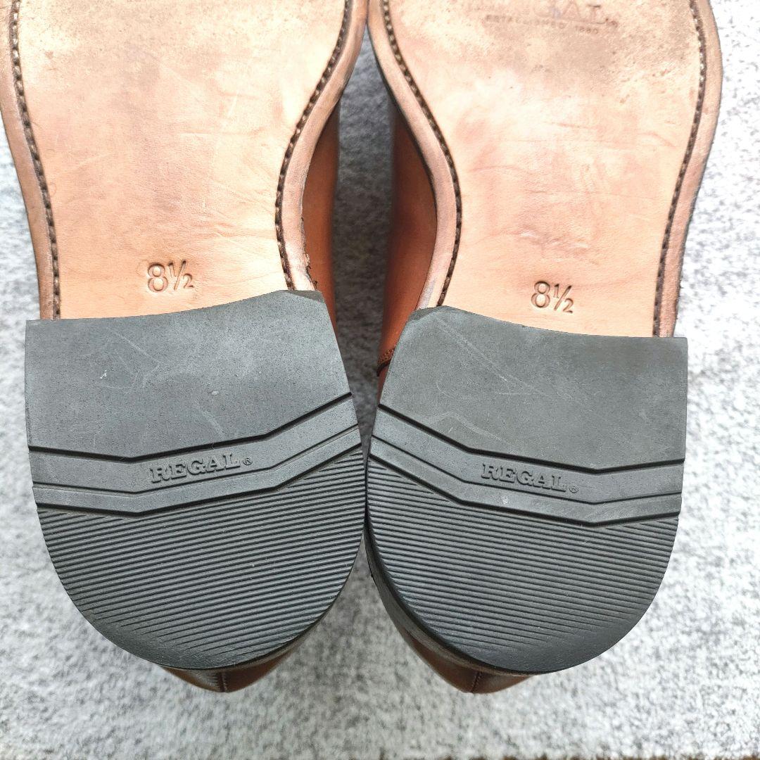 リーガル　V182　グッドイヤーウェルト製法　レザーソール　【26.5㎝】茶色