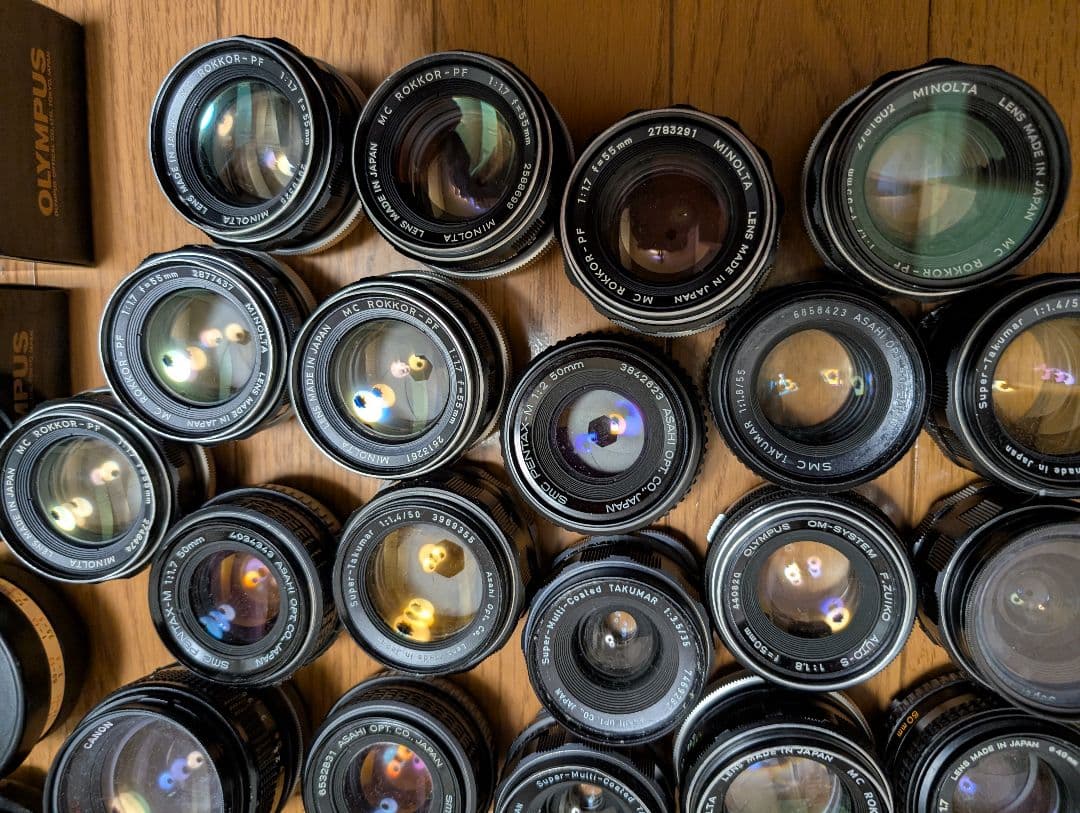 【ジャンク】オールドレンズ　PENTAX,Olympus,MINOLTA等