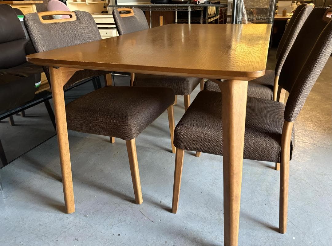 リアル様直接引き取り専用 NITORI モダンダイニング5点セット、幅150cm