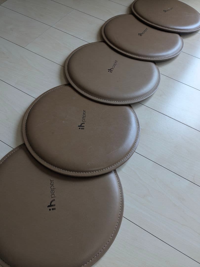 5個セット ih paper 折りたたみ円形スツール 最大300kg耐荷重