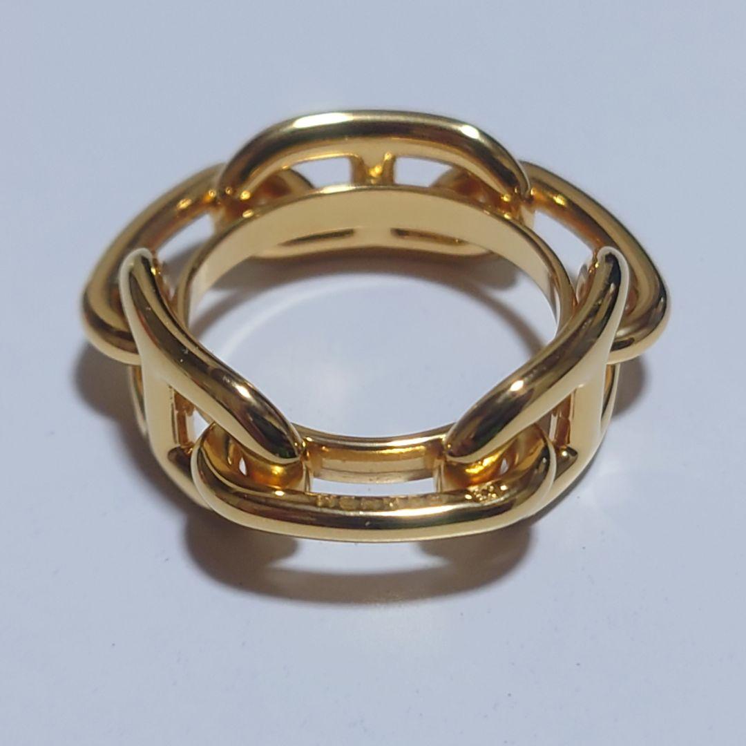 未使用に近い エルメス リング シェーヌダンクル スカーフリング 21号 ケース