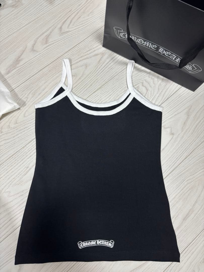 CHROME HEARTS クロムハーツ　ブラック　キャミソール　タンクトップ