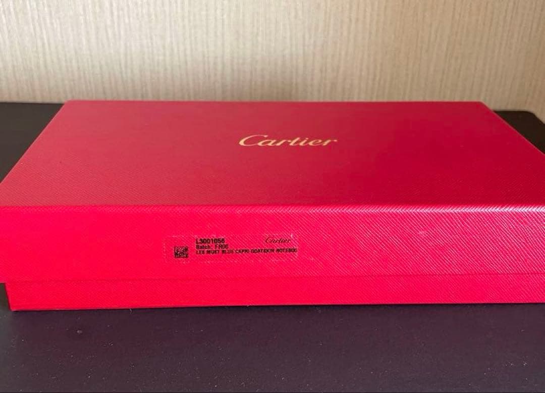Cartier カルティエ手帳カバー　 難あり　ブルー　箱付き