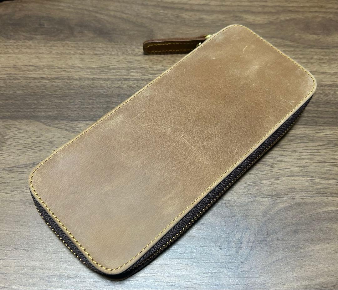 バハギアペンケース　ブラウン