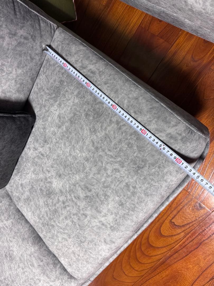 L字型ファブリックカウチソファセット