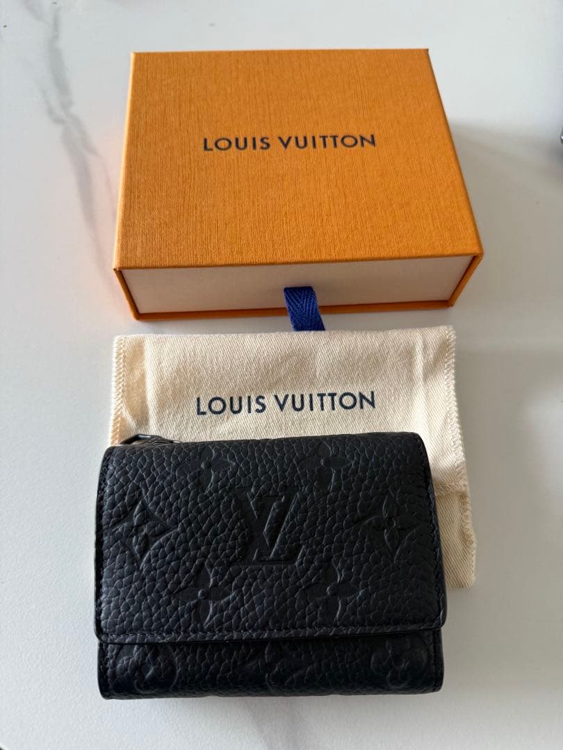 けけさん専用LOUIS VUITTON ブラック 三つ折り財布