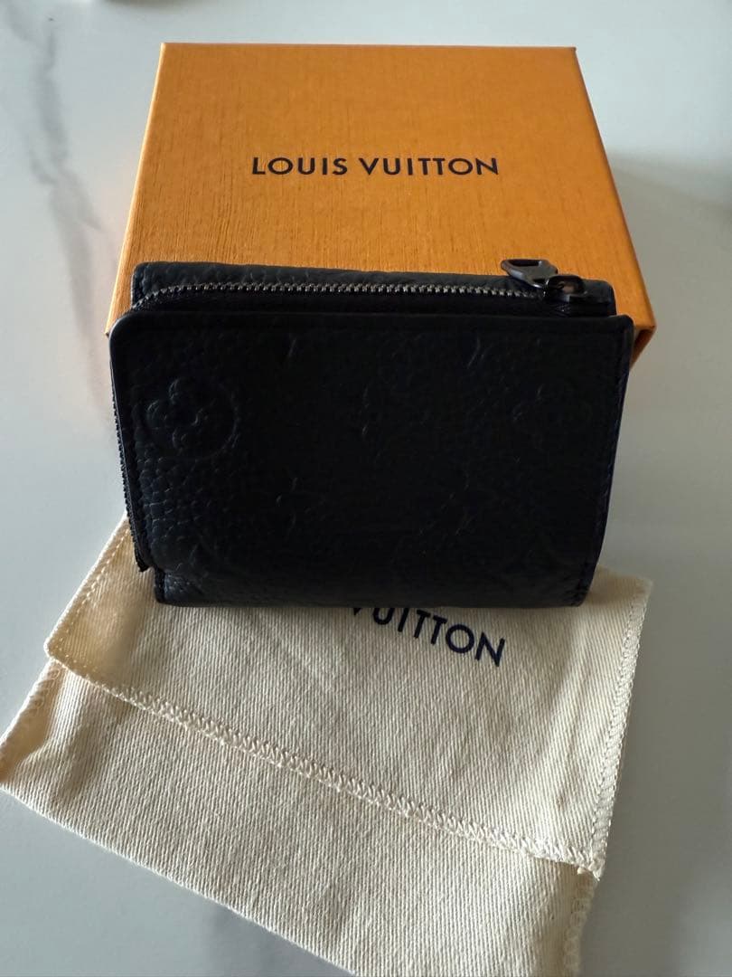 けけさん専用LOUIS VUITTON ブラック 三つ折り財布