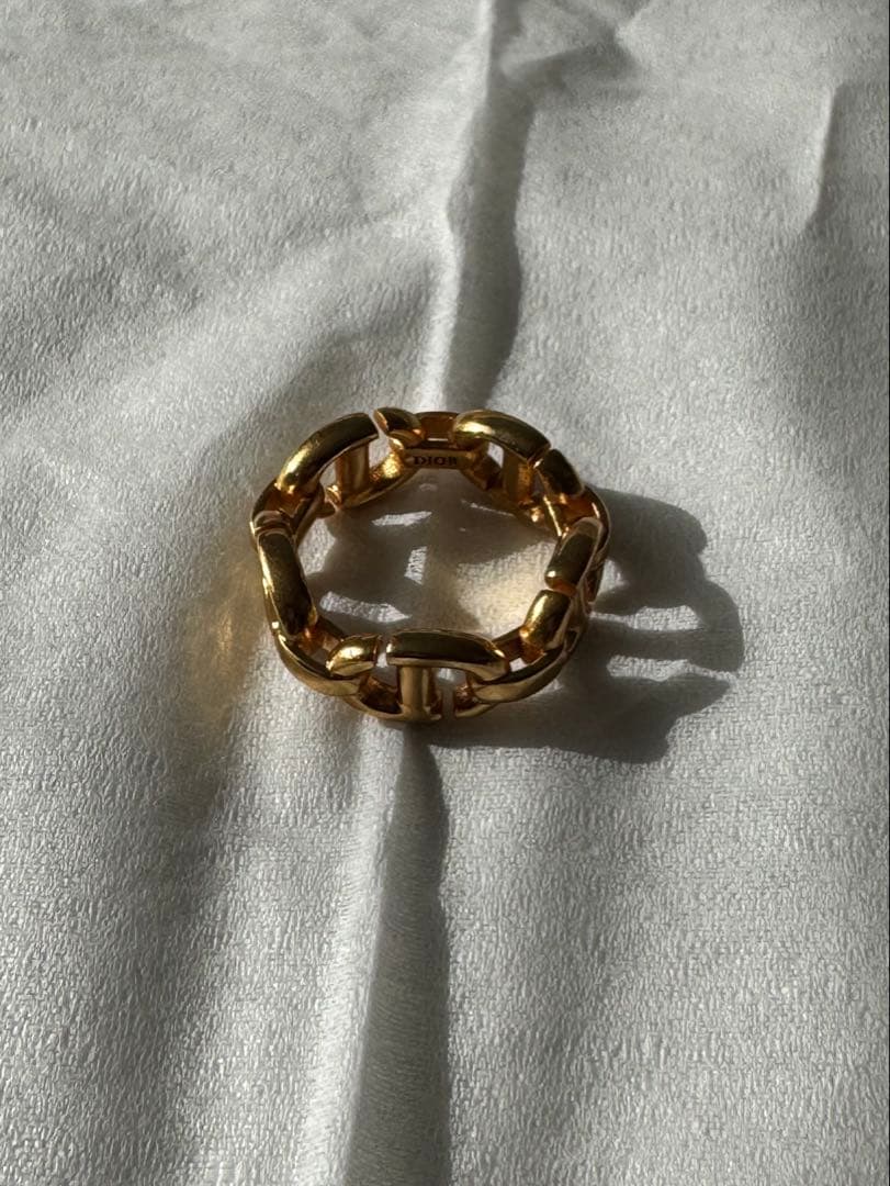 超美品　Dior CD Navy リング　S 10号