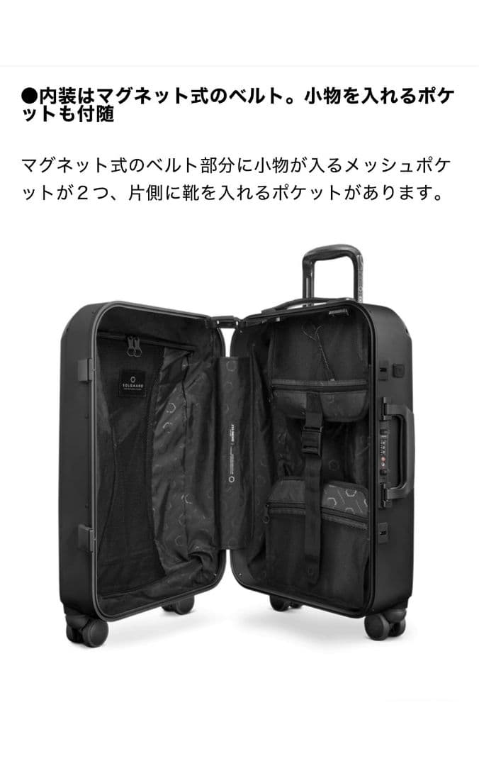【美品】希少グレー!ソルガード,Solgarrd,39L,キャリーケース,