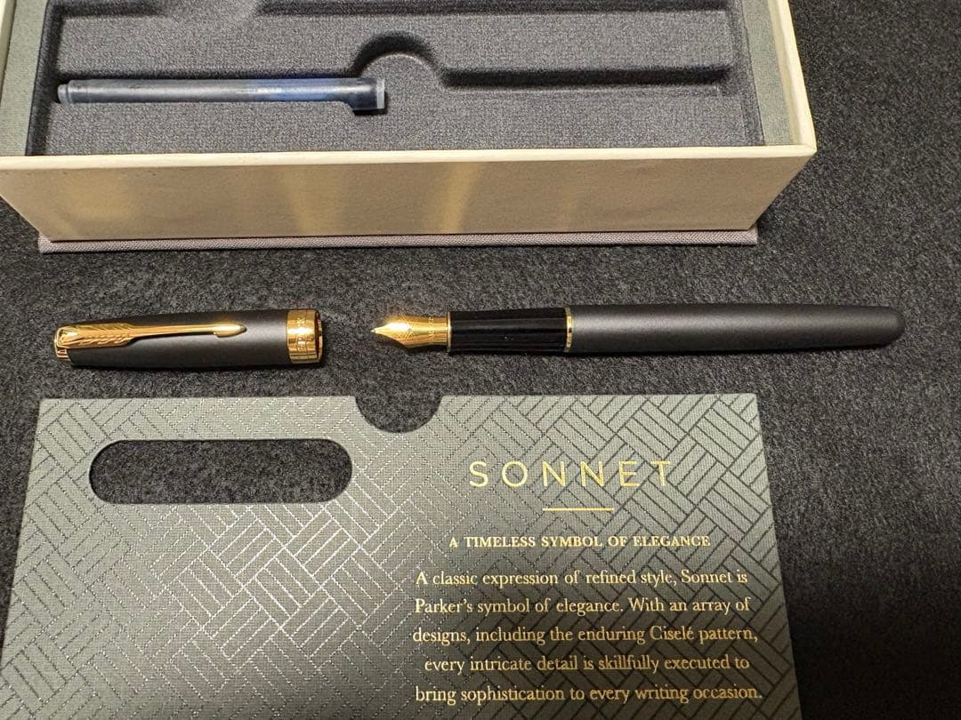 PARKER SONNET 万年筆　マッドブラックGT ギフトボックス　未使用
