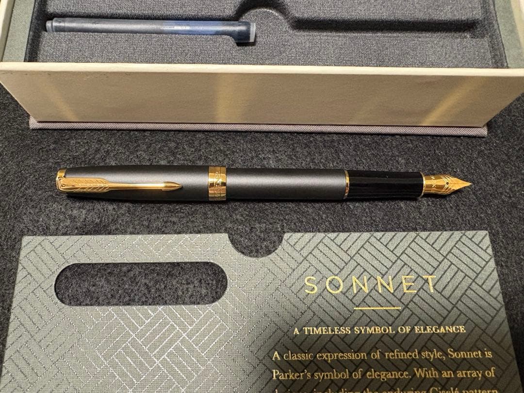 PARKER SONNET 万年筆　マッドブラックGT ギフトボックス　未使用