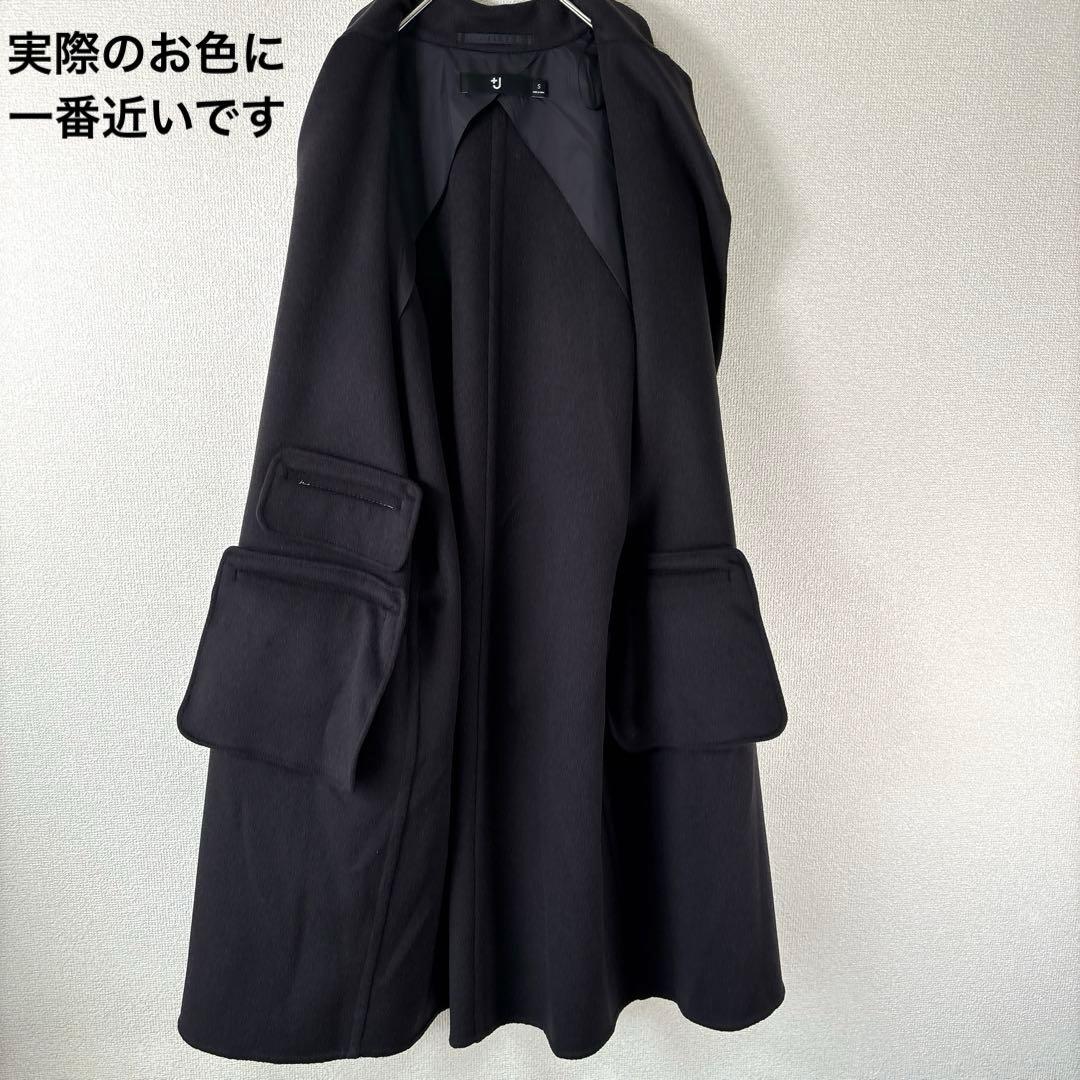 新品✨ユニクロ +J カシミヤブレンドチェスターコート ダークグレー S〜M相当
