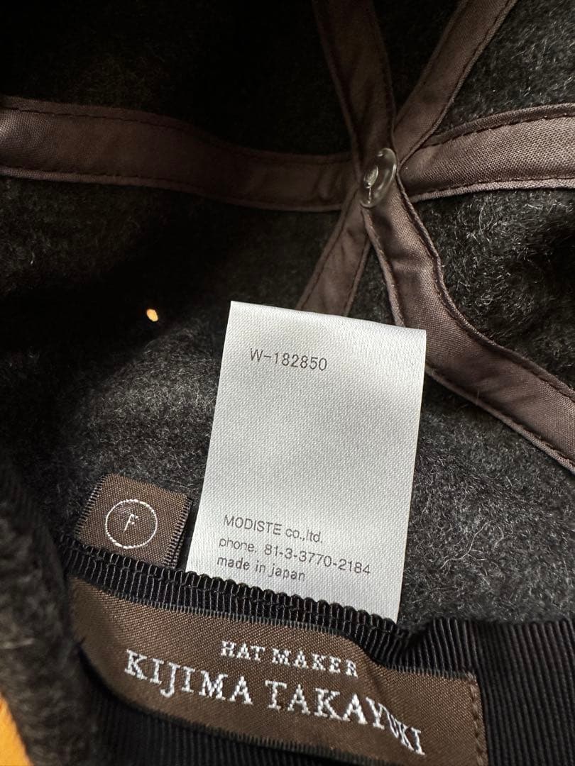 kijima takayuki カシミヤ100% カシミヤBBキャップ